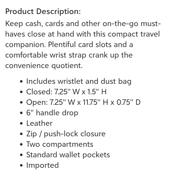 NWOT Vera Bradley Leather Ultimate Wristlet - Picture 5 of 5